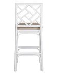 Stacie Rattan Lattice-Back Stool