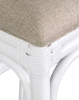 Stacie Rattan Lattice-Back Stool