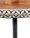 Jada 16" Bone Inlay Side Table