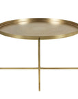Eros 28" Antique Brass Tray Coffee Table
