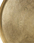 Eros 28" Antique Brass Tray Coffee Table