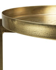 Eros 20" Antique Brass Tray Accent Table