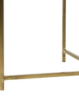 Eros 20" Antique Brass Tray Accent Table
