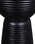 Indigo Road by Egypt Sherrod x East at Main Ring Carved Solid Wood Black Side Table