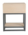 Box Cane 1 Drawer Nightstand