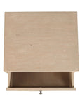 Box Cane 1 Drawer Nightstand