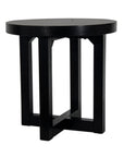 Christie Cross Base Wood Side Table