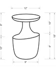 Indigo Road by Egypt Sherrod x East at Main Allura Asymmetrical Side Table