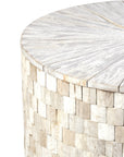 Fulton 20" Mosaic Teak Storage Accent Table