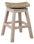 Joyce Swivel Teak Stool