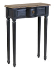 Josephine Narrow 24" End Table Console, Drawer, Natural Top