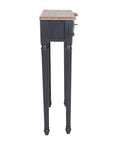 White Josephine Narrow Solid Wood Console Table Solid Wood console table