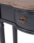 Josephine Narrow 24" End Table Console, Drawer, Natural Top
