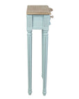 Josephine Narrow 24" End Table Console, Drawer, Natural Top