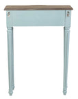 Josephine Narrow 24" End Table Console, Drawer, Natural Top