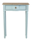 Josephine Narrow 24" End Table Console, Drawer, Natural Top