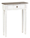 Josephine Narrow 24" End Table Console, Drawer, Natural Top
