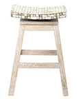 Lawson Wood and Coconut Counter Stool Solid Wood counter stool