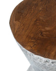 Lupton Wood and Metal Accent Table