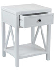 Wright 17" Solid Wood 1-Drawer Nightstand Solid Wood nightstand