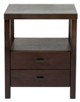Westwood 18" Acacia Wood 2-Drawer Nightstand