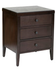 Webb 3 Drawer Solid Wood Nightstand