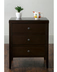 Webb 3 Drawer Solid Wood Nightstand