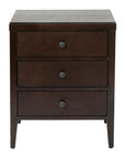 Webb 18.5" Solid Wood 3-Drawer Nightstand