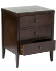 Webb 3 Drawer Solid Wood Nightstand