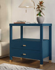 Hooper 2-Drawer Solid Wood Side Table