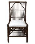 Edie Rattan Dining Chairs With Cushion, Set of 2