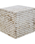 Juliette Square Recycled Coconut Shell 16" Accent Table