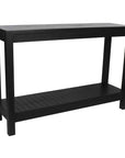 Petter Rectangular Solid Mindi Wood 47" Console Table with Shel