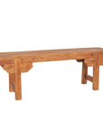 Delia 47" Handcarved Solid Wood Bench