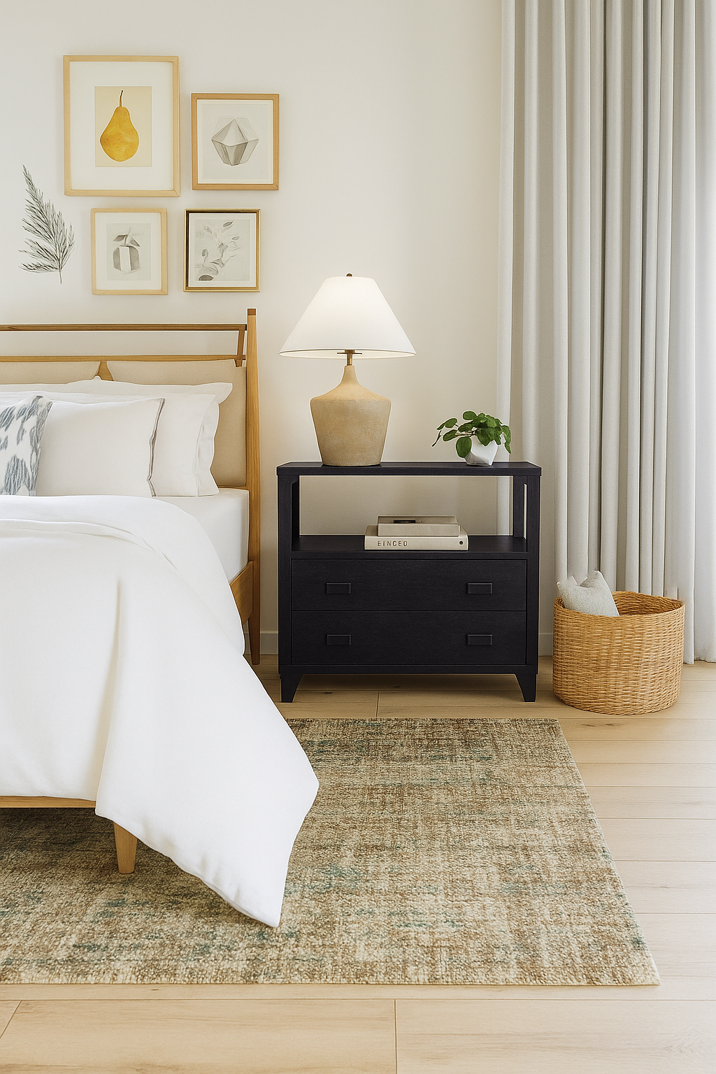 The Ezra 2 Drawer Nightstand: A Rustic Touch for Modern Homes
