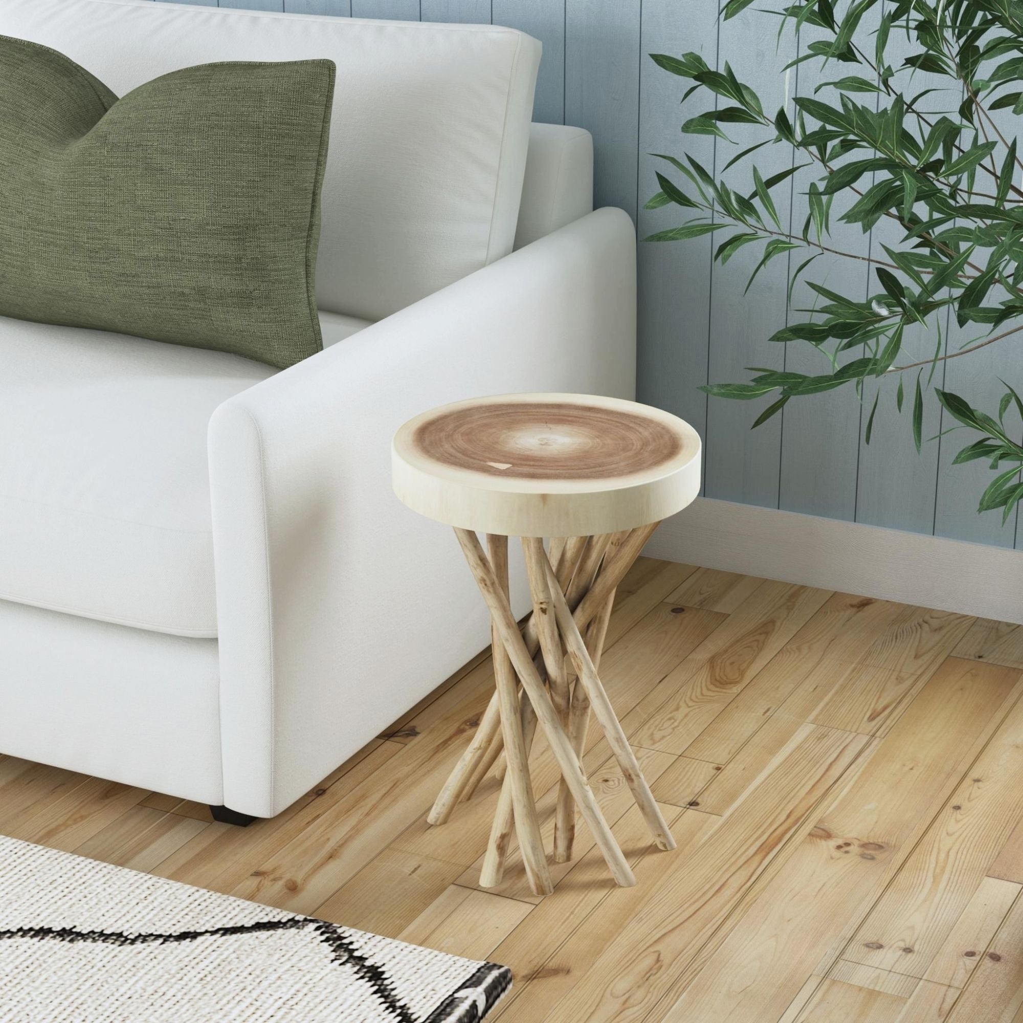 Merrill Teak Branch Accent Table