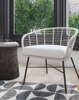 Indigo Road by Egypt Sherrod x East at Main Cove Rattan Curved Occasional Chair