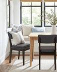 Upholstered Solid Wood Dining Chair, Set of 2