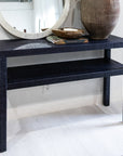 Indigo Road by Egypt Sherrod x East at Main Gia Raffia Console Table