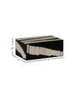 Kamari Rectangular Resin Inlay Nesting Box, Set of 2 Solid Wood decorative accessories