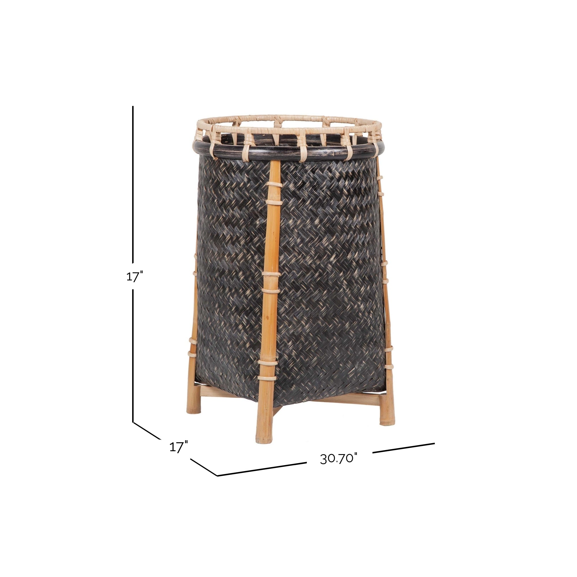 Luz Round Rattan Baskets, Set of 2