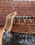 Tigris Woven Bamboo Basket, Set of 2