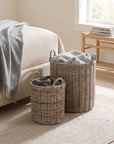 Moana Handwoven Rattan Storage Basket, Set of 2