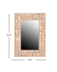 Pyramid Recycled Wood Rectangle Mirror