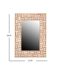 Pyramid Recycled Wood Rectangle Mirror