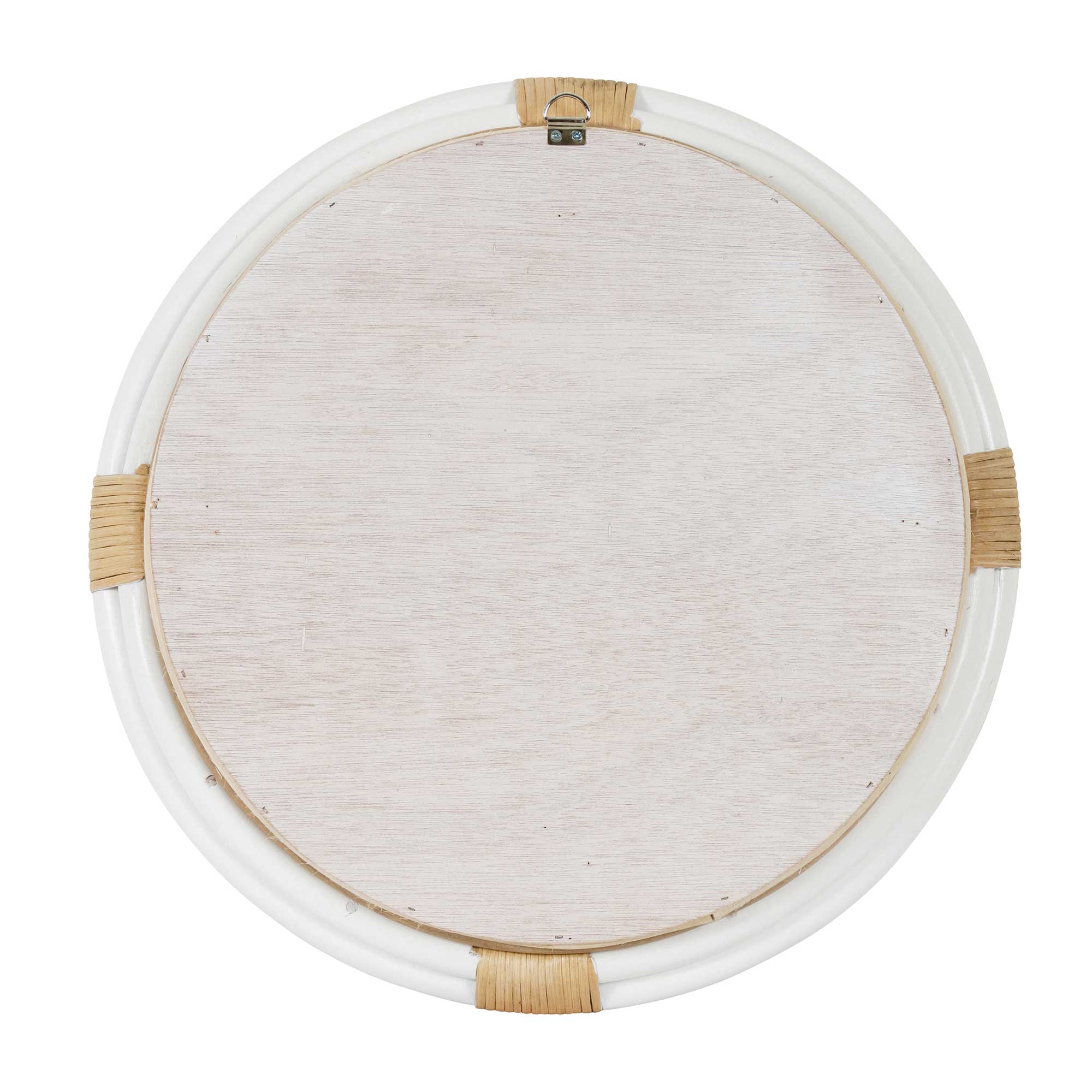 24&quot; Marina Round Rattan Mirror