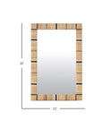 Leila Seagrass Rectangular Mirror