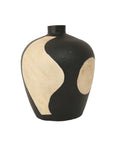 Indigo Road by Egypt Sherrod x East at Main Kuba Terracotta Organic Abstract Vase