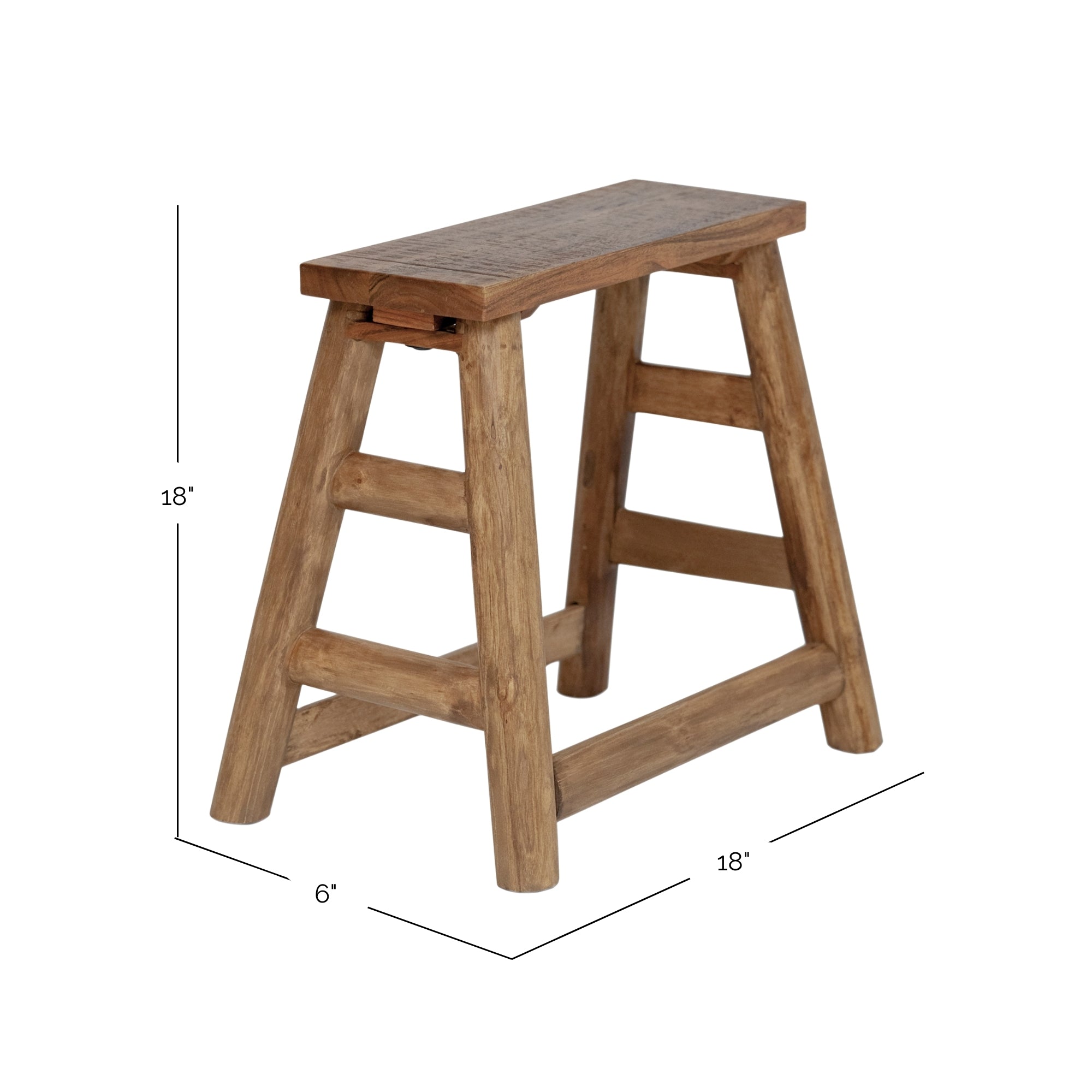 Ember Narrow Solid Wood Stool