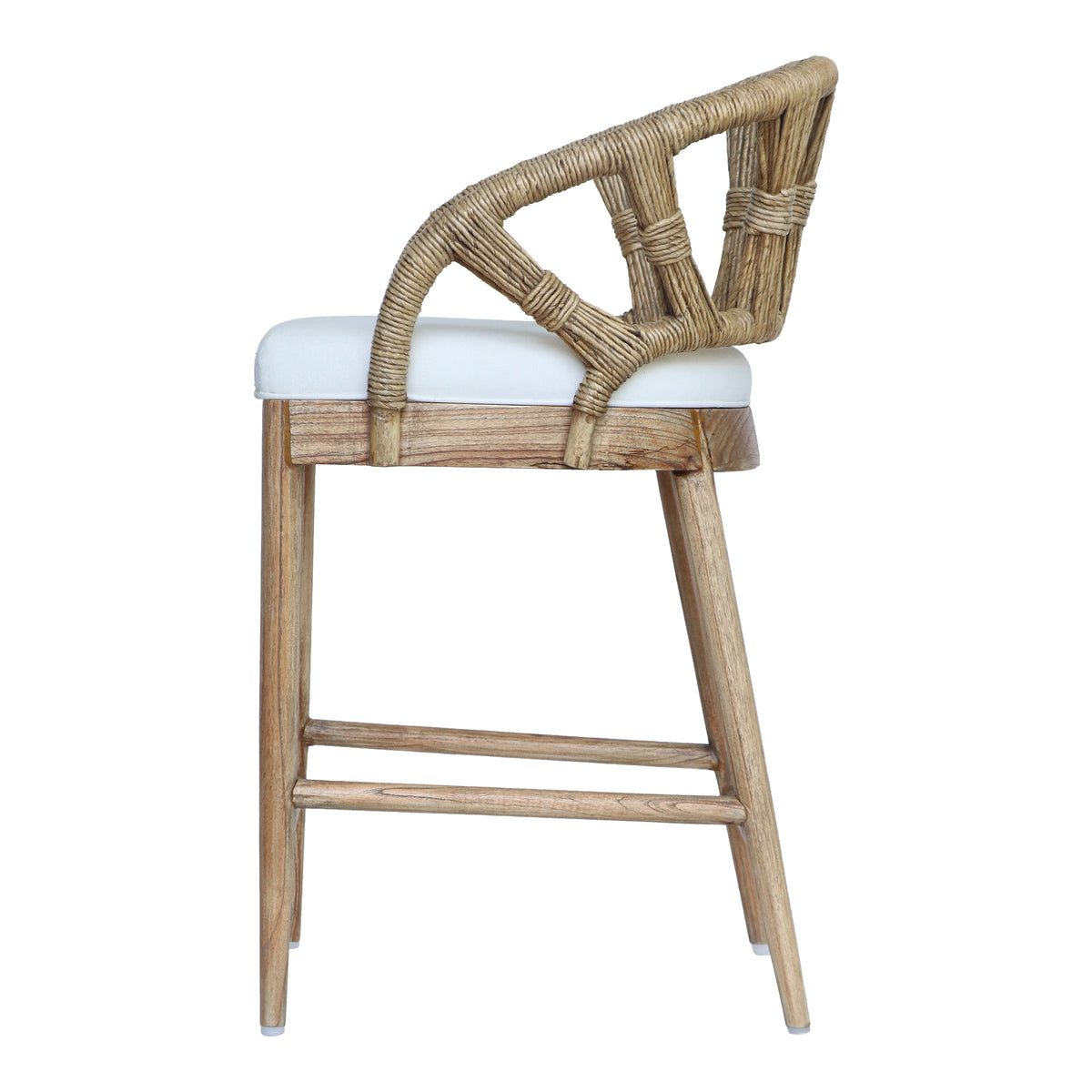 Malibu Solid Wood Upholstered Counterstool